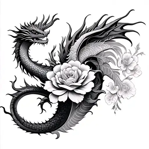 Floral Dragon Wrapped