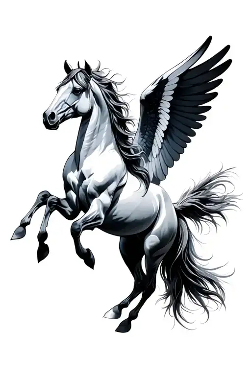 Feathers And Pegasus Horse