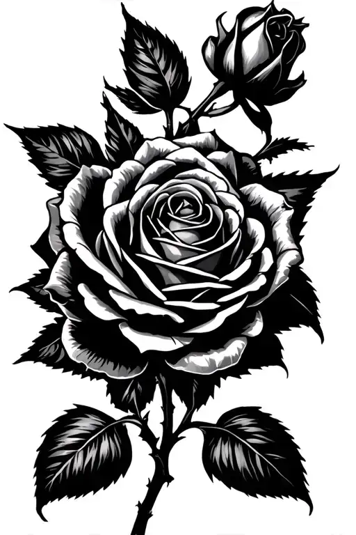 Roses Reference Hidden Silhouette