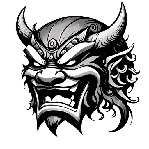 Japanese Oni Mask