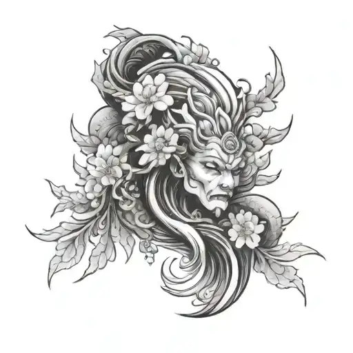 Dark Japanese Fore Arm Sleeve