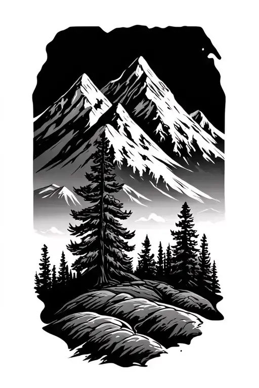 Mountain Travel And Tech Themed