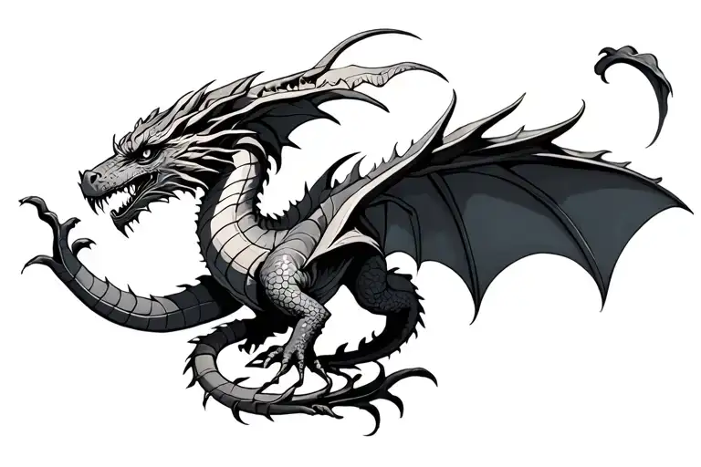 Medieval Dragon Wrapped