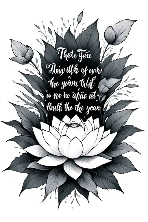 Bible Verse With Lotus Flowers