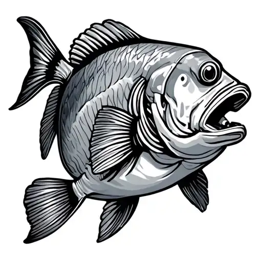 Grouper Fish With Scuba Gear