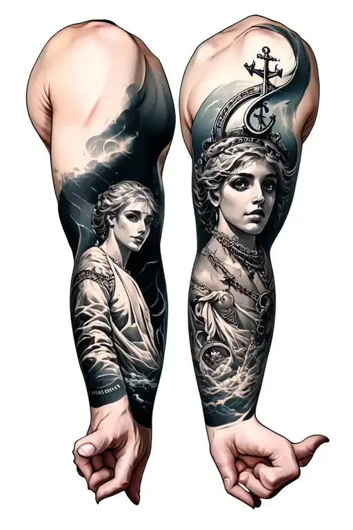 Nautical Arm Sleeve
