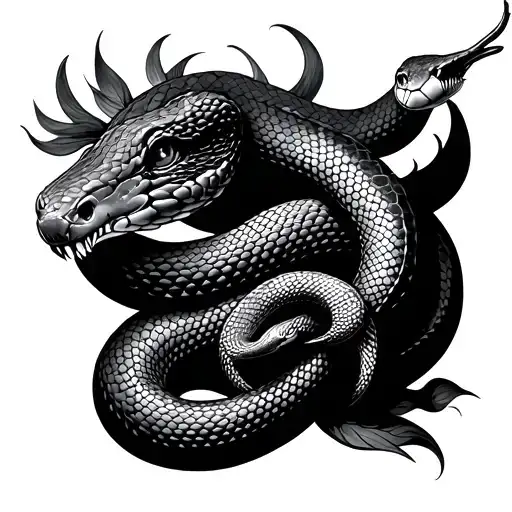 Trinacria With Snakes