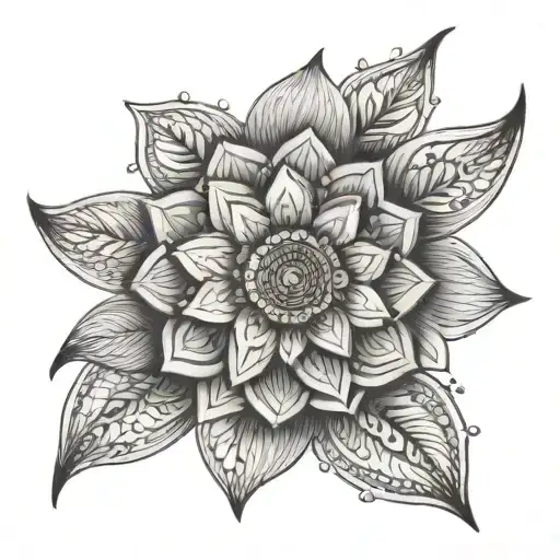 Mandala Blossoming Outward