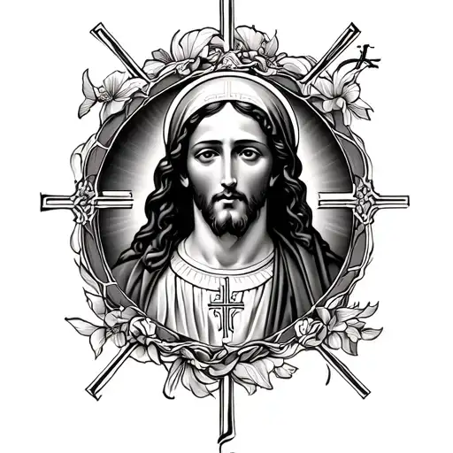 Religous Catholic Tattoo Michael