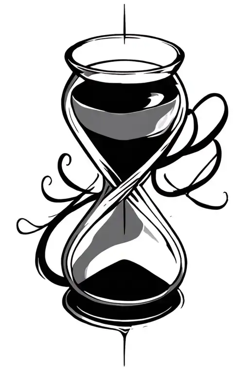 Hourglass Mental Health Awareness Suicide Awareness