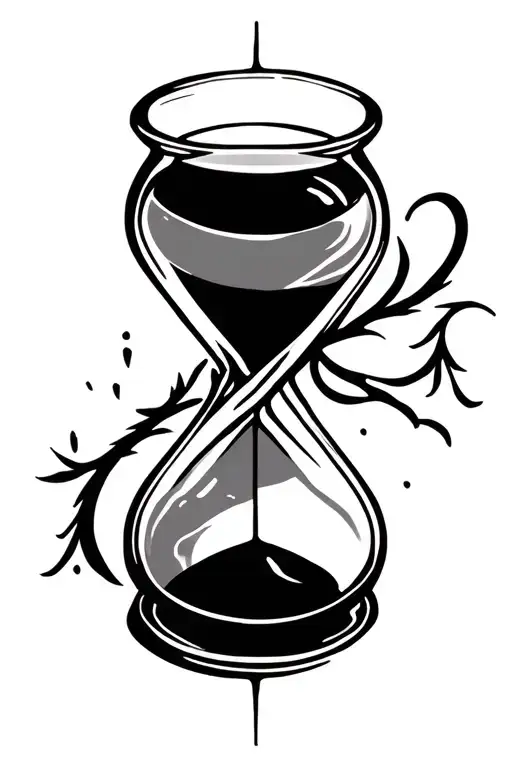 Hourglass Mental Health Awareness Suicide Awareness