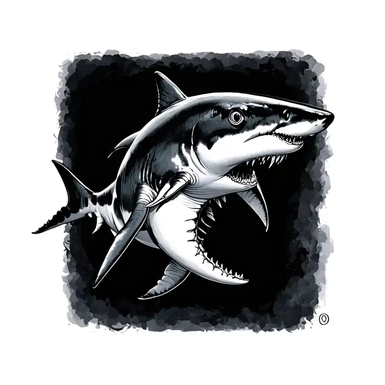 Semicolon With Shark As The Coma