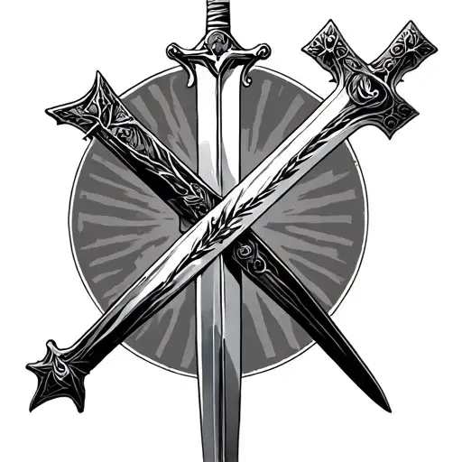 Christian Sword And Cross