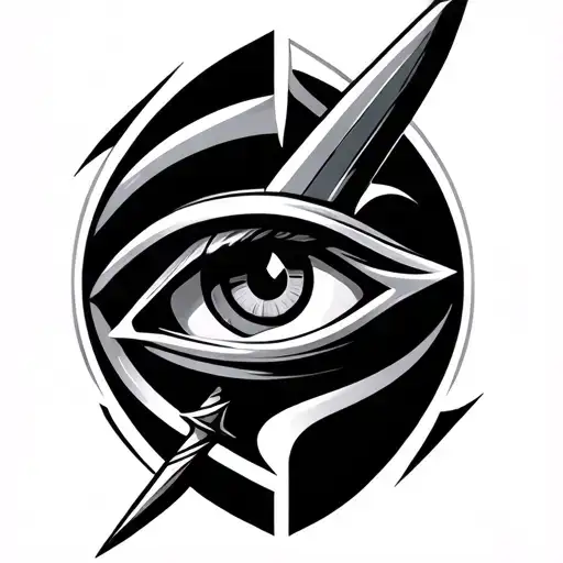 Eye Of Ra With Scimitar