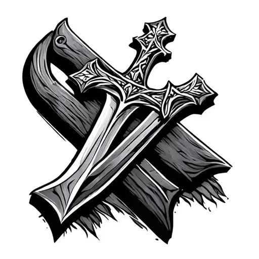 Christian Sword And Cross
