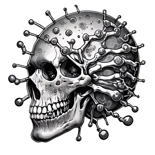Methotrexate Chemical Compound Tattoo With A Spine And Immune Cell