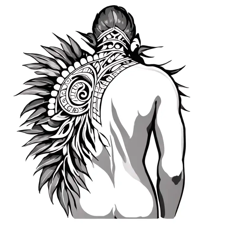 Polynesian Back Piece