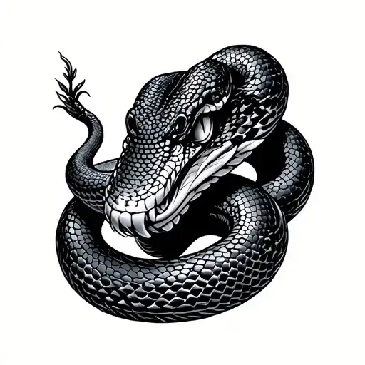 Snake Yormungand Big In The Scandinavian Style