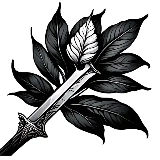 A Kind Of Plant And Maybe Sword That Symbol Relax