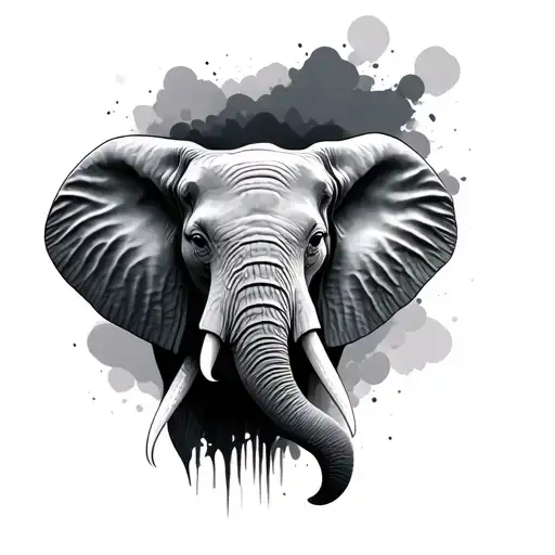 Realism Elephant Head