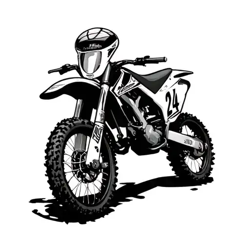 Dirtbike Number Plate Black 214 Formed By Basketball