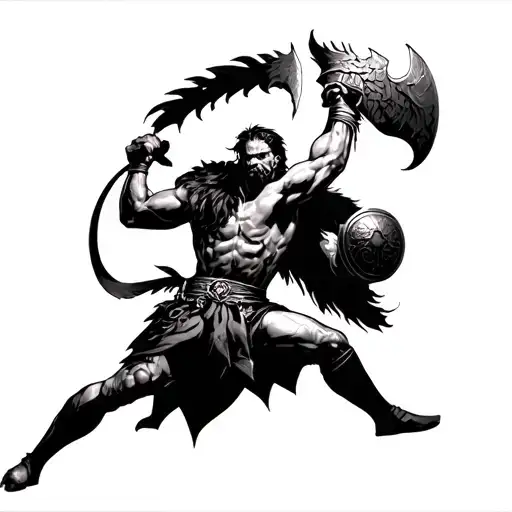 Highland Gladiator Fighting