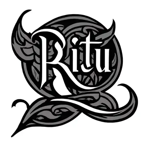 Ritu Name Tettoo
