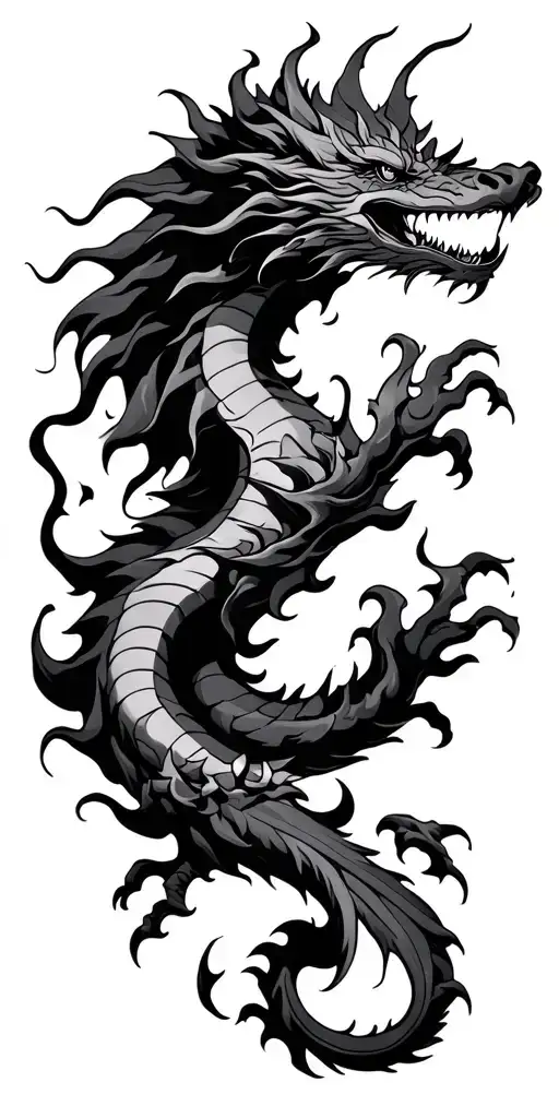 Fire Dragon Arm Wrap My Arm