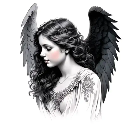 Angel Whispering Side Of The Neck