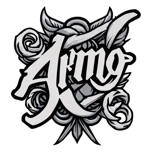 Infity Sign With The Name Arno In It