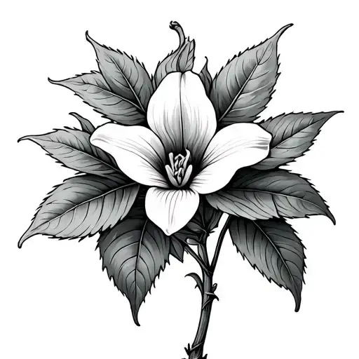 Deadly Nightshade Plant Intertwined