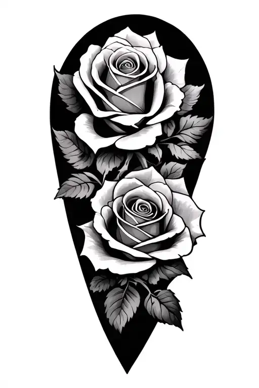 Roses And Sevens Half Sleeve