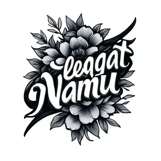 Elegat Namu Is Also Written Lettering