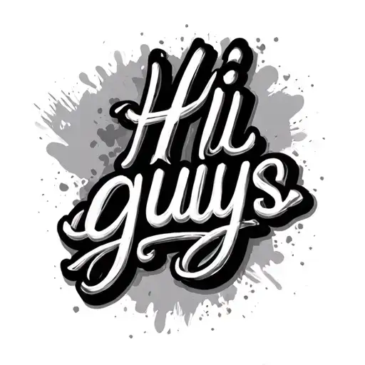 Text 'Hi Guys' In Italian