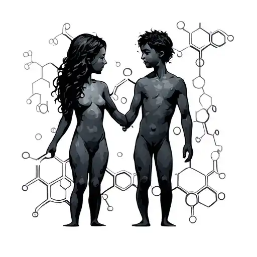 Mother And Son Dopamine Chemical Structure