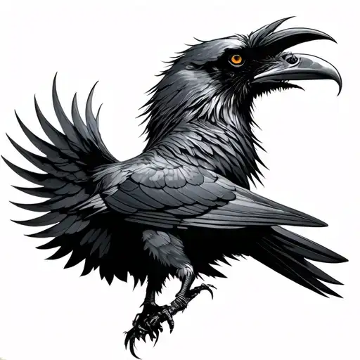 Odin Ravens Huginn