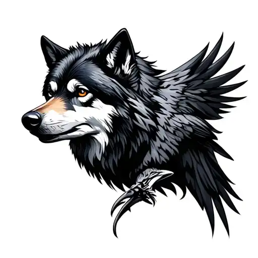 Wolf And Raven