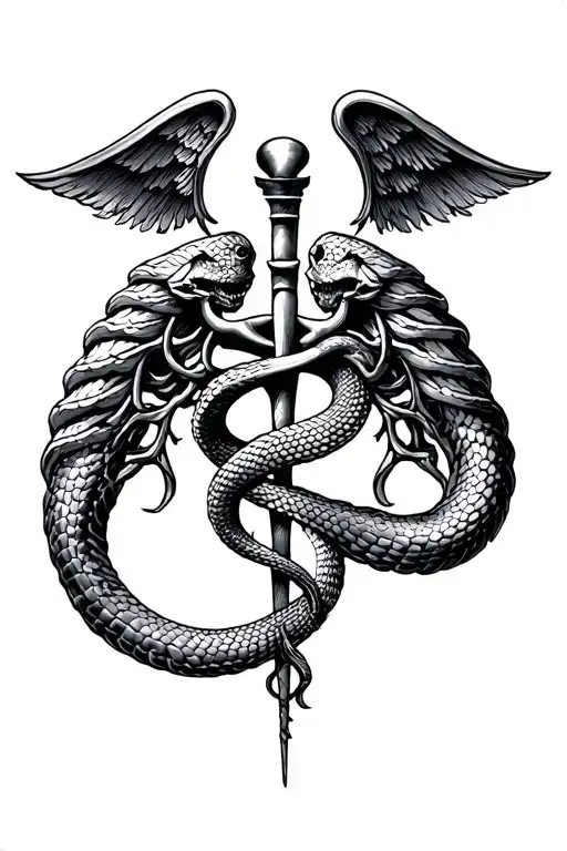 Caduceus Vipers Diseased Lungs