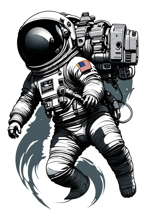 Astronaut Floating