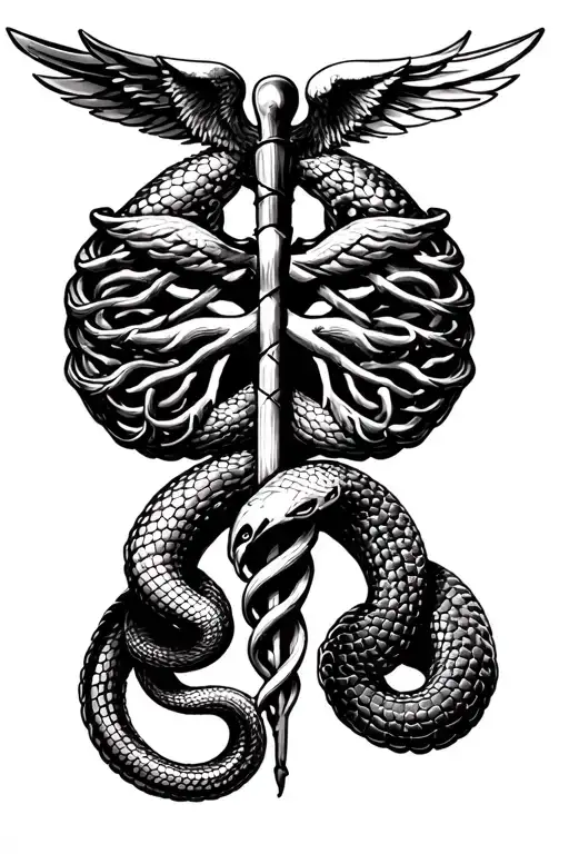 Caduceus Vipers Diseased Lungs