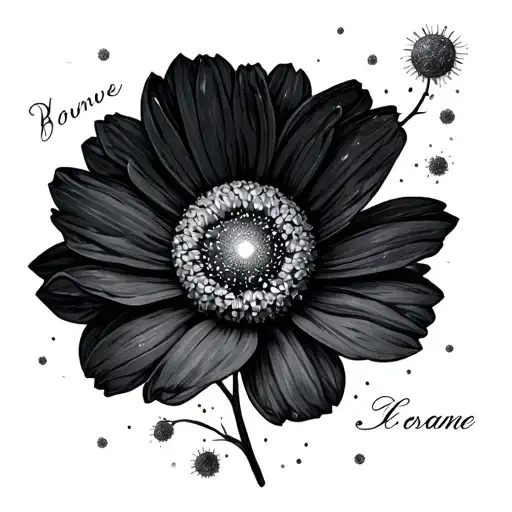 Cosmos With Stem With Name Written