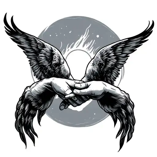 Brother Holding Hands