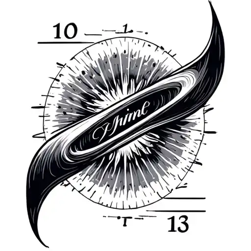 Infinite Sign With Incorporated Dates