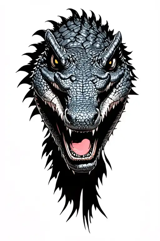 Alligator Samurai Warrior