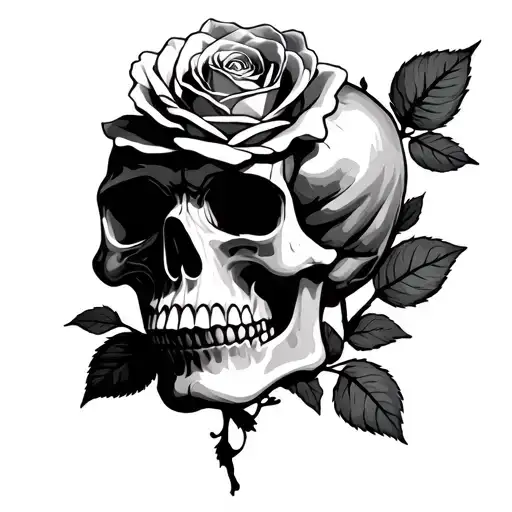 Rose And Skull