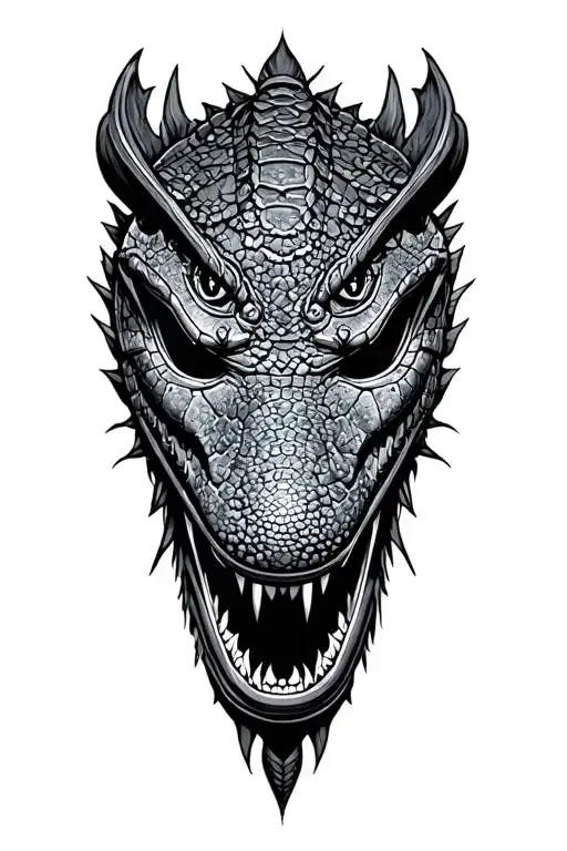 Alligator Samurai Mask