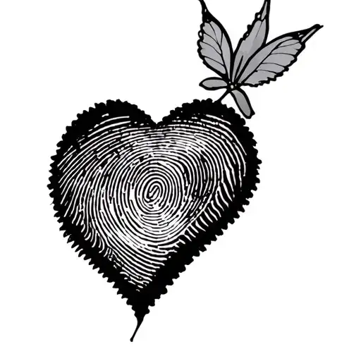 Finger Print Lots Of Love Dad Memorial