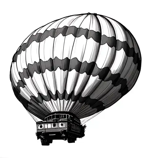 Hot Air Balloon By Train