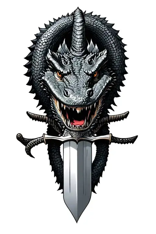 Alligator Samurai Sword
