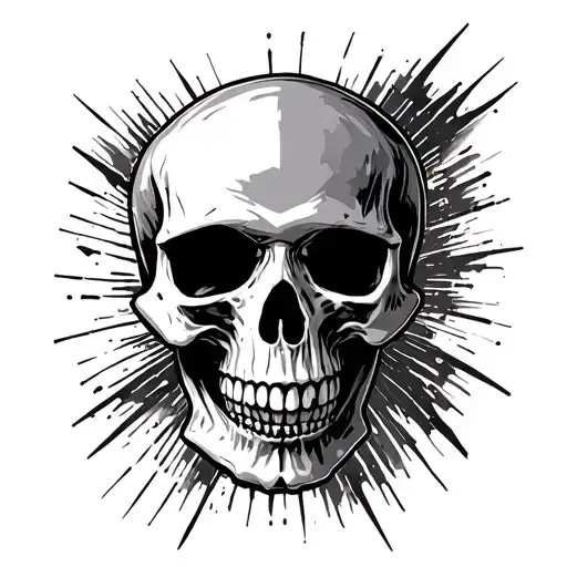 Radiation Symbol Skull